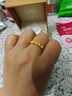 CRD克徠帝黃金戒指時(shí)尚足金999戒指愛心戒指實(shí)心送女友節(jié)日禮物 3.5g 曬單實(shí)拍圖