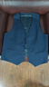 羅蒙（ROMON）西裝馬甲男士背心潮流正裝商務(wù)休閑西服馬夾男藏青色XL 曬單實(shí)拍圖