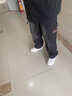 CLOR美式復(fù)古牛仔褲男2025春季新款寬松工裝闊腿休閑褲子男大碼長(zhǎng)褲男 JYF-A508黑色 XL （建議130-145斤） 曬單實(shí)拍圖