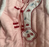 乖奇熊【夾棉加厚】女寶寶連體衣秋冬季過(guò)年哈衣服嬰幼兒拜年服外出棉服 粉色 90 曬單實(shí)拍圖