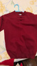左西男童毛衣冬裝2024新款長(cháng)袖兒童上衣男孩針織衫百搭線(xiàn)衣 紅色 160  曬單實(shí)拍圖