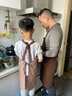 海蒙德高檔圍裙純棉耐磨工作服掛脖圍裙防污防油餐廳前臺(tái)工作服圍腰圍裙 曬單實(shí)拍圖