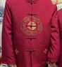 俞兆林唐裝男中國(guó)風(fēng)爺爺奶奶生日大壽衣服中老年加絨加厚爸爸冬季套裝 冬季 - 紅色【加絨上衣+加絨褲】 XL 【男款140-160斤穿】 曬單實(shí)拍圖