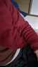 皮爾卡丹100%羊毛男款開(kāi)衫拉鏈毛衣男冬季保暖中老年加絨加厚本命年針織衫 酒紅色 L 170碼(120-135斤) 曬單實(shí)拍圖