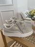 彪馬（PUMA）【面包鞋】復(fù)古紅滑板鞋男女休閑板鞋SUEDE XL395205 米灰色-白-54 37.5 曬單實(shí)拍圖