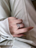 朝遇戒指女S999足銀復古靈蛇不規則開(kāi)口戒蛇形指環(huán)男女同款食指戒禮物 【精美禮盒】999足銀靈蛇戒指 曬單實(shí)拍圖