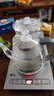 新飛全自動(dòng)上水電熱水壺玻璃泡茶桌茶臺燒水壺一體機燒水器大容量辦公室功夫茶煮水壺茶具套裝泡茶機 1L 37x20雙邊上水消毒款（燒水壺+消毒鍋） 曬單實(shí)拍圖