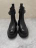 CHERY KALLY【曾艾佳同款】厚底中筒靴女2025年春夏新款切爾西靴百搭女鞋 黑色 38 曬單實(shí)拍圖