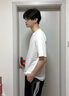雅鹿短袖t恤男純棉春夏重磅半袖打底衫寬松大碼休閑青少年印花男士t恤 霧霾藍釣魚白SMILE藍 3XL （重175-190斤高175-180） 曬單實拍圖