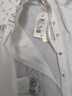 LULUALWAYS冬季新款時(shí)尚百搭氣質(zhì)翻領(lǐng)繡花中長(cháng)款襯衫 白色 S 曬單實(shí)拍圖
