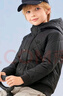 暇步士（Hush Puppies）童裝兒童男女大童棉服冬裝新款保暖舒適面料休閑棉服 鉆石黑 155 cm（偏大半碼） 曬單實(shí)拍圖