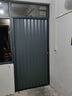 全鋁合金折疊門(mén)隱形推拉門(mén)廚房門(mén)衛生間客廳空調陽(yáng)臺樓梯口隔斷門(mén) 灰色鋁合金框灰色全鋁門(mén)板 曬單實(shí)拍圖
