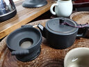 粗陶小茶壺德化陶瓷復古簡(jiǎn)易泡茶壺辦公家用黑色功夫茶具黑陶單壺 黑陶-漢元壺 180ml 曬單實(shí)拍圖