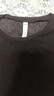 金三塔100%桑蠶絲打底衫舒適貼服小圓領(lǐng)高彈T恤【真絲羅紋面膜T】 黑色7100 XL 曬單實拍圖