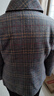 俞兆林媽媽裝秋裝格子外套女短款秋季2024新款洋氣休閑裝衣服中老年女裝 灰色 2XL （建議110-125斤） 曬單實(shí)拍圖