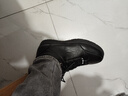 啄木鳥(niǎo)冬季男士棉鞋真皮羊毛棉皮鞋加絨保暖高幫東北過(guò)冬皮毛一體男鞋子 黑色棉鞋真皮 41 曬單實(shí)拍圖