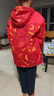 喬丹男童加絨新年春節款外套兒童風(fēng)衣春秋童裝 新生紅滿(mǎn)印/新生紅160 曬單實(shí)拍圖