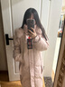 雅鹿【設(shè)計師款】羽絨服女2025新款冬季長款狐貍毛領(lǐng)高端時尚加厚外套 皮粉 M (160) 【建議110-125斤】 曬單實拍圖