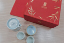 陸寶高檔功夫茶具套裝 陶瓷家用泡茶壺茶杯竹節杯創(chuàng  )意定制 富竹年年 青瓷冰裂（禮盒款） 曬單實(shí)拍圖