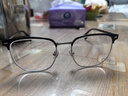 MOLSION陌森肖戰(zhàn)同款男光學(xué)鏡架金屬眉框眼鏡MA6016 B16銀色上眉透灰色 曬單實(shí)拍圖