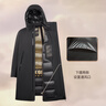 高梵風(fēng)殼4.0七分奢華戶(hù)外鵝絨服男女同款中長(cháng)款秋冬羽絨服 黑色 XL 曬單實(shí)拍圖