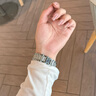 炫戴適用apple watch s10表帶新款滿(mǎn)鉆蘋(píng)果手表s9腕帶金屬iWatch s8高級s7/s6/s5/se女士手鏈 滿(mǎn)天星鋼帶-銀色 44/45/46/49表盤(pán)4~10代/ultra 曬單實(shí)拍圖