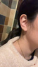 賽菲爾【七夕禮物】鉑金耳環(huán)女PT950環(huán)環(huán)相扣一對(duì) 小版（耳骨環(huán)） 約1克 曬單實(shí)拍圖