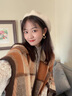 VINEY披肩女2025新款圍巾女格子百搭空調(diào)房斗篷護(hù)肩頸毛毯女外搭送女友 楓葉黃-高端禮盒裝 曬單實(shí)拍圖