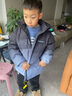 ASK JUNIOR防水兒童羽絨服男童秋冬中大童加厚免洗漸變滑雪服羽絨外套 140  曬單實(shí)拍圖