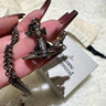薇薇安·威斯特伍德（Vivienne Westwood）西太后項(xiàng)鏈女官方旗艦正品 ORB系列槍黑紫球項(xiàng)鏈送女友情人節(jié)禮物 中號-槍黑紫球 曬單實(shí)拍圖