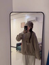 LDBE加厚衛(wèi)衣女春秋款高級感復古洋氣加絨銀狐絨歐貨假兩件圓領上衣服 卡其色【加絨】 XL 曬單實拍圖