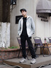 EMPORIO ARMANI/阿瑪尼官方旗艦?zāi)惺看汤C合身系帶錐形束腳衛(wèi)褲 【合身錐形束腳】黑色-UC001 S  (推薦：120-135斤) 曬單實(shí)拍圖