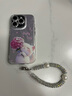 威愷 適用蘋果15promax手機(jī)殼iPhone15pro保護(hù)套蘋果15全包防摔自帶鏡頭膜網(wǎng)紅高端男女款羽紗殼+手鏈 閃粉鏡羽紗繡球貓+手鏈 iPhone 15 Pro 曬單實(shí)拍圖