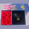 中國黃金（CHINA GOLD）在逃公主黃金項鏈女足金蝴蝶結(jié)吊墜七夕情人節(jié)禮物送女友老婆生日 京速達(dá)-足金在逃公主吊墜+足金鏈 曬單實拍圖