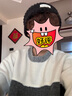 對白綿羊毛混紡簡約撞色拼接圓領(lǐng)毛衣女2024冬新款寬松套頭針織衫 白灰色 S 曬單實拍圖