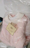戴維貝拉新生兒夾棉加厚爬服秋裝女寶寶連體衣嬰兒衣服 曬單實(shí)拍圖