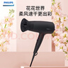 飛利浦（PHILIPS） 電吹風(fēng)機大功率家用吹風(fēng)機恒溫速干護發(fā)吹風(fēng)筒可折疊低音吹風(fēng)筒送男友送女友禮物 【2100w+兩千萬(wàn)負離子+科技風(fēng)嘴】 -黑色 曬單實(shí)拍圖