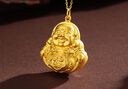 賽菲爾黃金單吊墜女足金本命佛彌勒小金佛5D硬金送愛(ài)人約3.4克 曬單實(shí)拍圖