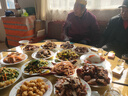 羅蒙（ROMON）老年人90大壽唐裝男款加絨棉衣新中式爸爸婚宴裝冬季爺爺生日衣服 【加絨抗寒】酒紅色配黑褲 185/2XL【】140~160斤 曬單實(shí)拍圖
