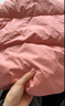 moimoln小云朵童裝冬季兒童羽絨服男女寶寶中小童純色舒適連帽輕薄90鴨絨 粉色 110 曬單實拍圖