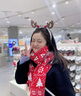 CRANTA KOMEIA圍巾女2025新款冬季紅色針織圍脖加厚保暖生日七夕情人節(jié)禮物 紅色 高級(jí)感輕奢ck風(fēng)送女朋友老婆實(shí)用 曬單實(shí)拍圖