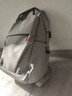 魔小宅雙肩包男防潑水電腦背包大學(xué)生書(shū)包休閑輕便大容量通勤出差旅行包 灰色【升級USB接口+便捷耳機孔】 曬單實(shí)拍圖
