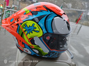 睿覓（RYMIC）摩托車(chē)頭盔全盔3C認證冬季機車(chē)競技騎行跑盔男女四季通用SR6藍橙L 曬單實(shí)拍圖