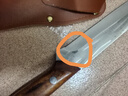 龍虎刀劍龍泉手工鍛打剃骨刀屠宰豬牛羊放血尖刀肉攤鋒利分割肉刀殺魚(yú)片刀 三把含套 曬單實(shí)拍圖