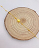 中國(guó)黃金（CHINA GOLD）星星黃金手鏈女士足金轉(zhuǎn)運(yùn)珠手串七夕情人節(jié)禮物送女友老婆 足金星星手鏈約1.6g*多退少補(bǔ) 曬單實(shí)拍圖