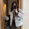 爾山集韓版寬松短款棉服女2025秋冬季新款時(shí)尚氣質(zhì)小個(gè)子棉衣保暖外套潮 棉衣女奶藍色 M 曬單實(shí)拍圖