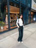 AEMAPE高端品質(zhì)直筒牛仔褲女2025春夏秋冬新款高腰寬松顯瘦港風(fēng)闊腿褲子 水泥灰-長(cháng)褲 28 111-119斤 曬單實(shí)拍圖