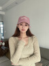 SOMUBAY 粉色棒球帽女2025新款春夏季韓版時(shí)尚字母學(xué)生可愛(ài)顯臉小鴨舌帽 粉色CLO款 M （54-58cm） 曬單實(shí)拍圖