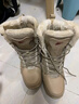 蘇系雪地靴男冬季哈爾濱戶外抗寒防水保暖高幫戰(zhàn)靴厚底加絨加厚棉鞋男 棕色（抗寒零下40度） 42 曬單實拍圖