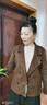 啄木鳥(niǎo)小香風(fēng)媽媽外套女毛呢大衣2024冬季新款小個(gè)子顯瘦短款寬松韓版 咖色 L 100-115斤 曬單實(shí)拍圖